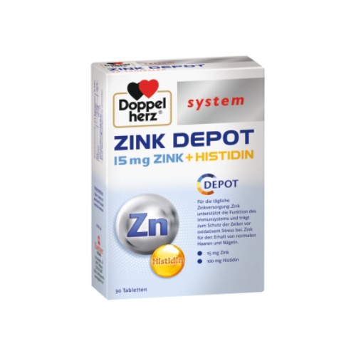DOPPELHERZ Zink Depot system Tabletten
